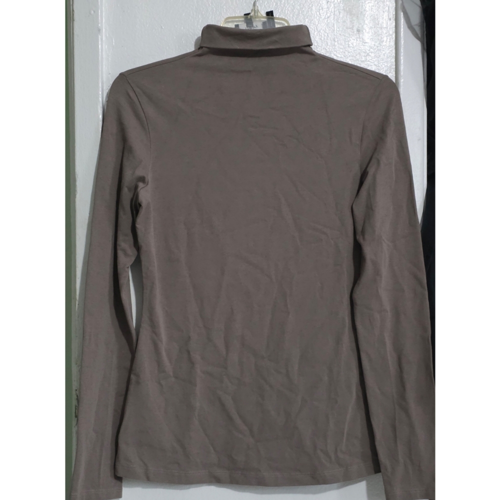 Theory Taupe Turtleneck Sweater